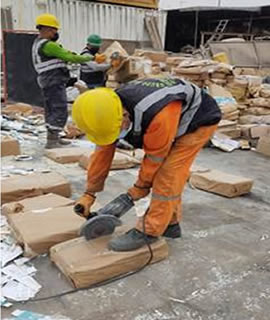 destruccion de material absoleto