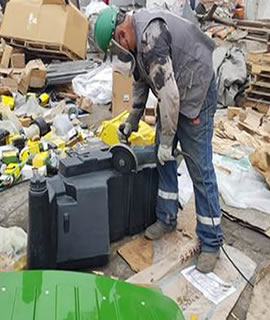 destruccion de materiales industriales